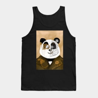 SteamPunk Panda Tank Top